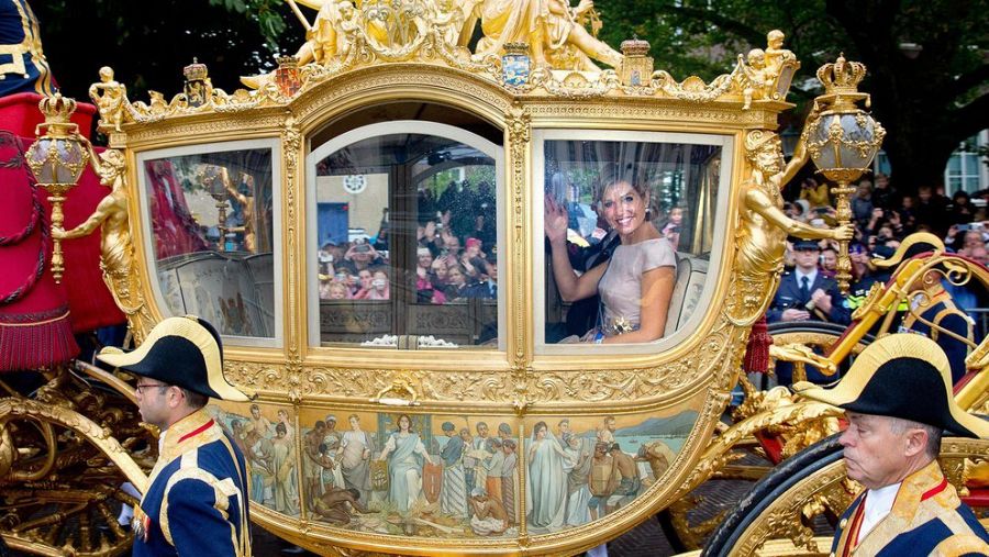 La reina Máxima en el carruaje más polémico