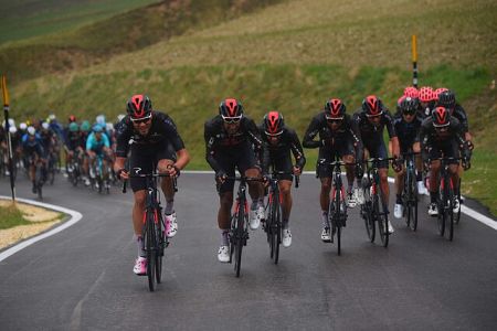 Durante la etapa 6 del Giro de italia se formaron algunos abanicos