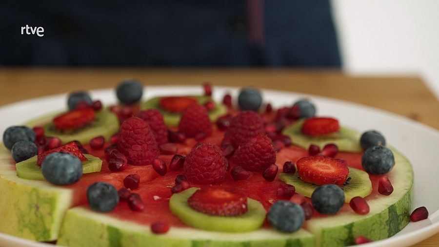 María Resuelve con María Castro: Meriendas saludables y divertidas. Pizza de sandía