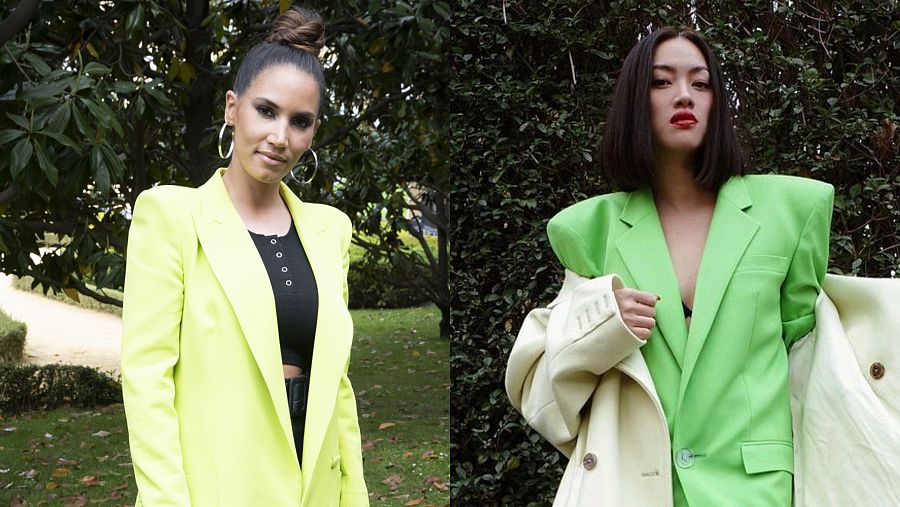 La cantante India Martínez y la modelo Tiffany Hsu