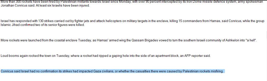 Teletipo de la agencia AFP