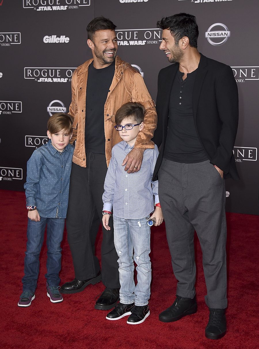 Ricky Martin, Jwan Yosef y sus gemelos
