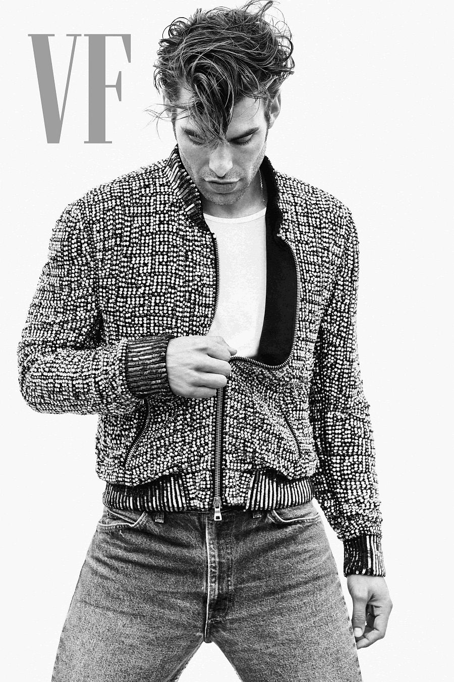 El modelo Jon Kortajarena para 'Vanity Fair'