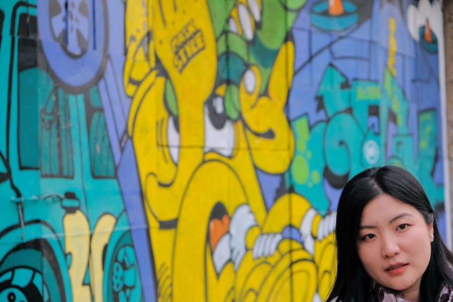 Qiu, joven china durante la entrevista