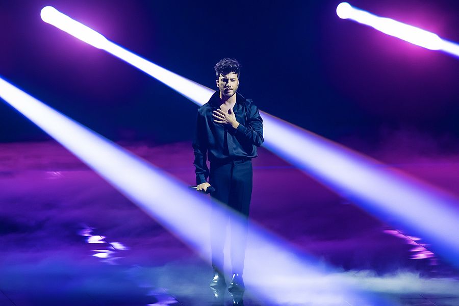 Blas al finalizar el ensayo