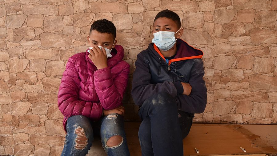 Riduan y Aiman, dos menores marroquíes que están solos en Ceuta