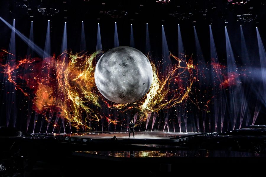 Blas Cantó durante su actuación