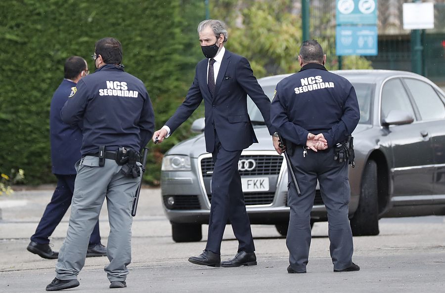Javier García Obregón en el tanatorio