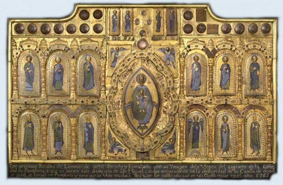 El retablo medieval del Santuario de San Miguel de Aralar robado en 1979 y recuperado