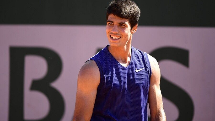 El tenista Carlos Alcaraz, en Roland Garros