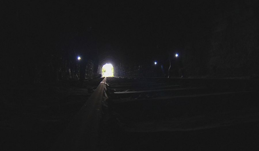 Uno de los veinte túneles del recorrido