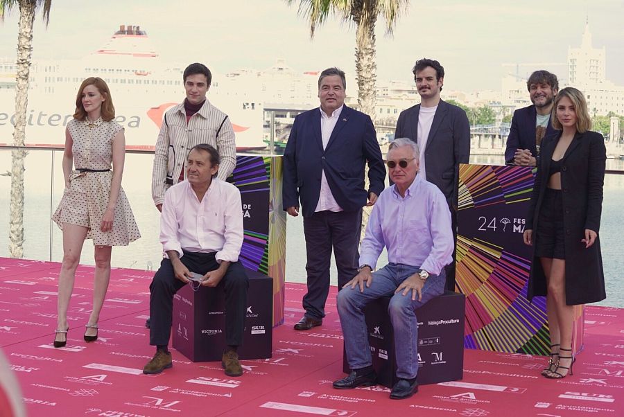 Equipo de 'Con quién viajas' (2021) en el Festival de Cine de Málaga