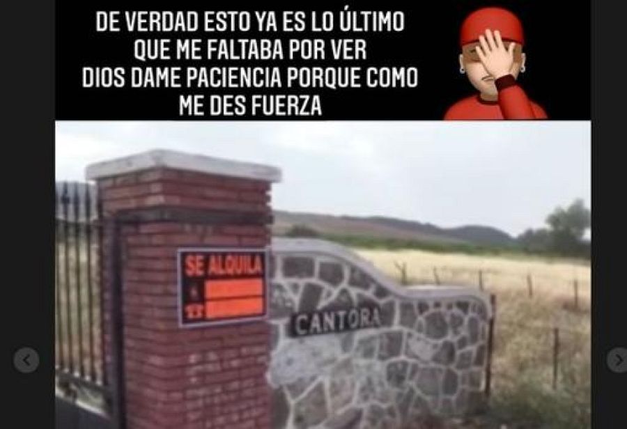 Kiko Rivera reacciona al cartel de 'Se alquila' en Cantora