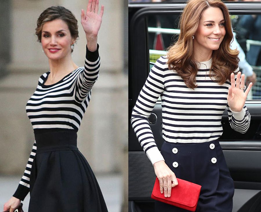 La reina Letizia y Kate Middleton en distintas apariciones públicas