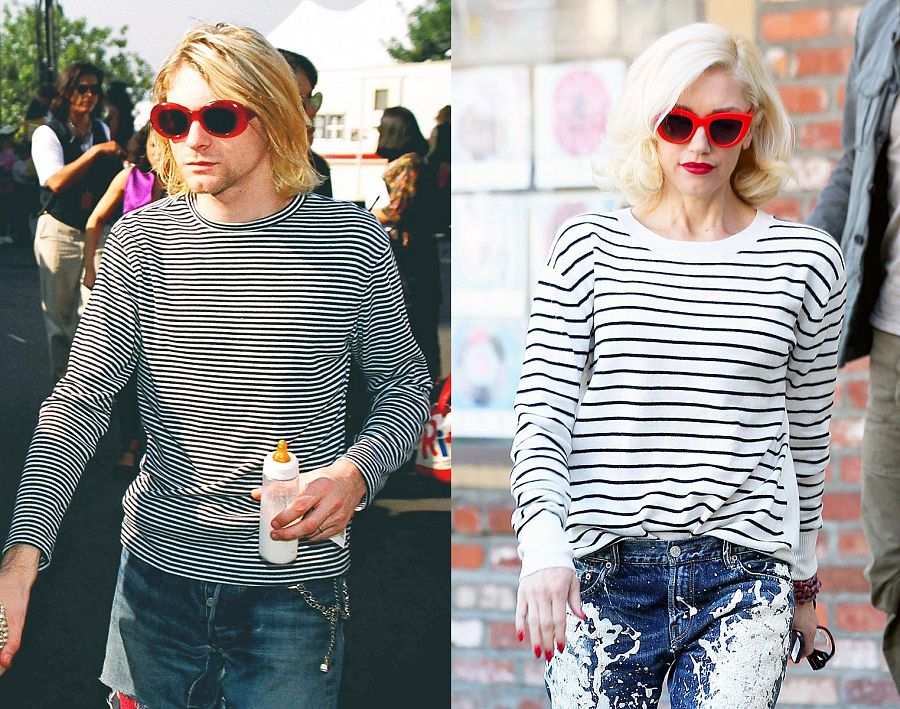 Gwen Stefani replica el look icónico de Kurt Cobain