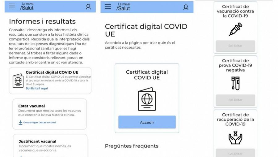 El passaport covid ha començat a funcionar a Espanya