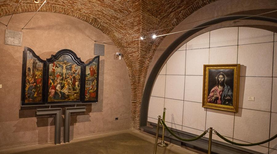 La sala del Museo de Cáceres donde hoy se puede visitar el Jesús Salvador y otras obras de gran valor