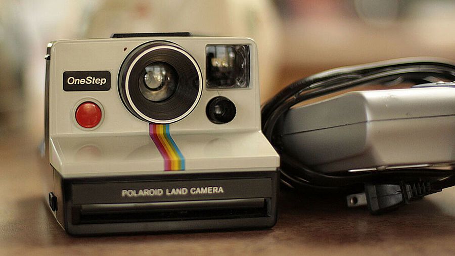 Imagen de la cámara instantánea de fotos, Polaroid