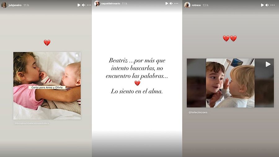 Julia Janeiro, Raquel del Rosario y Rocío Flores dan el pésame por la muerte de Olivia