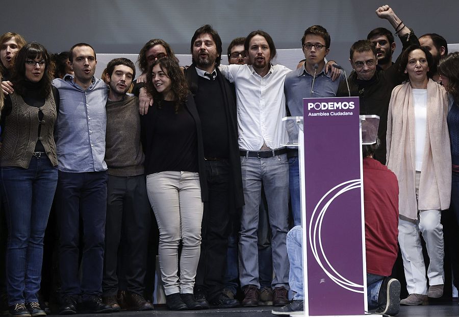 Primera Asamblea Ciudadana de Podemos en Vistalegre en 2014: 'Sí se puede'