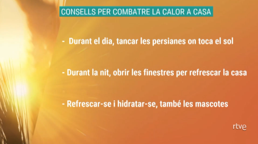 Consells per combatre la calor a casa