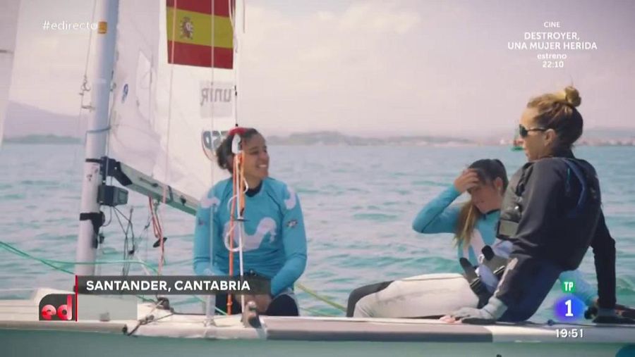 Gemma Mengual con Silvia Mas y Patricia Cantero