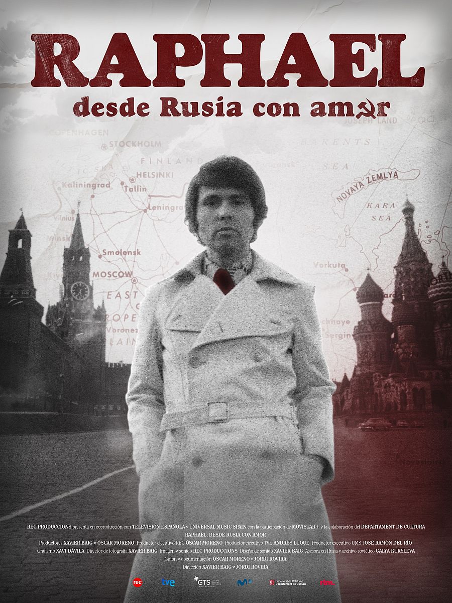 Cartel del documental 'Raphael, desde Rusia con amor'