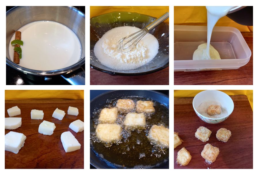 Receta de leche frita cremosa