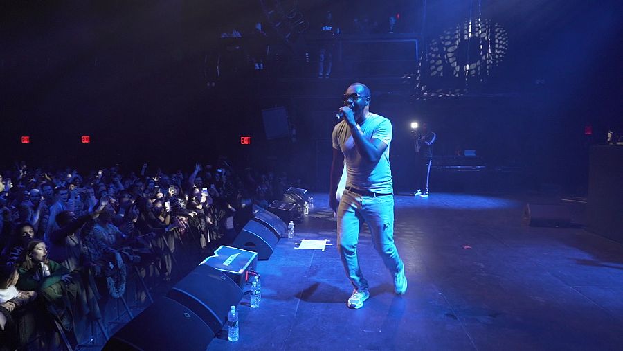 El rapero francés Gims, en un concierto