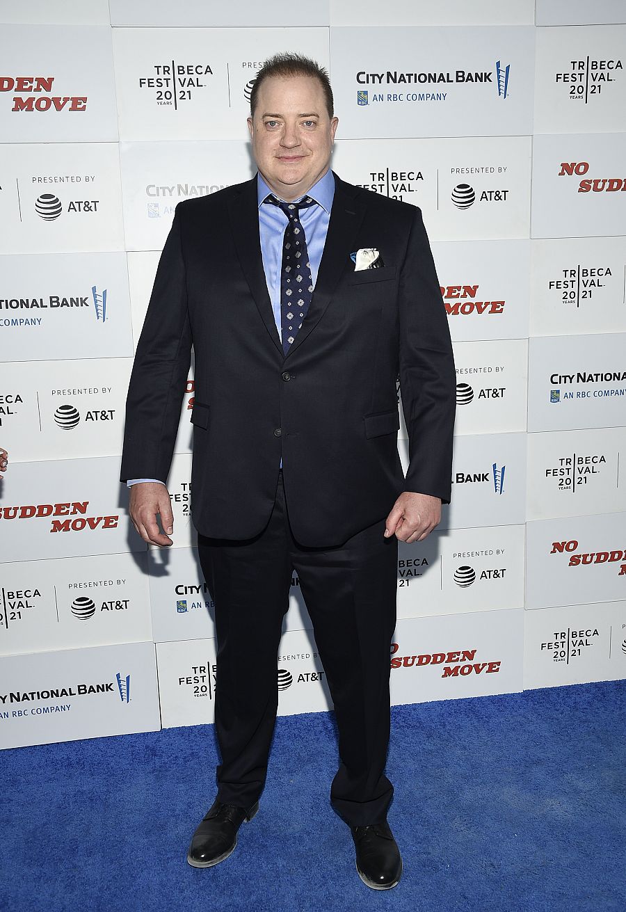 Brendan Fraser en la premiere de 'No sudden move' en la 20.º edición del Festival de Cine de Tribeca en Nueva York