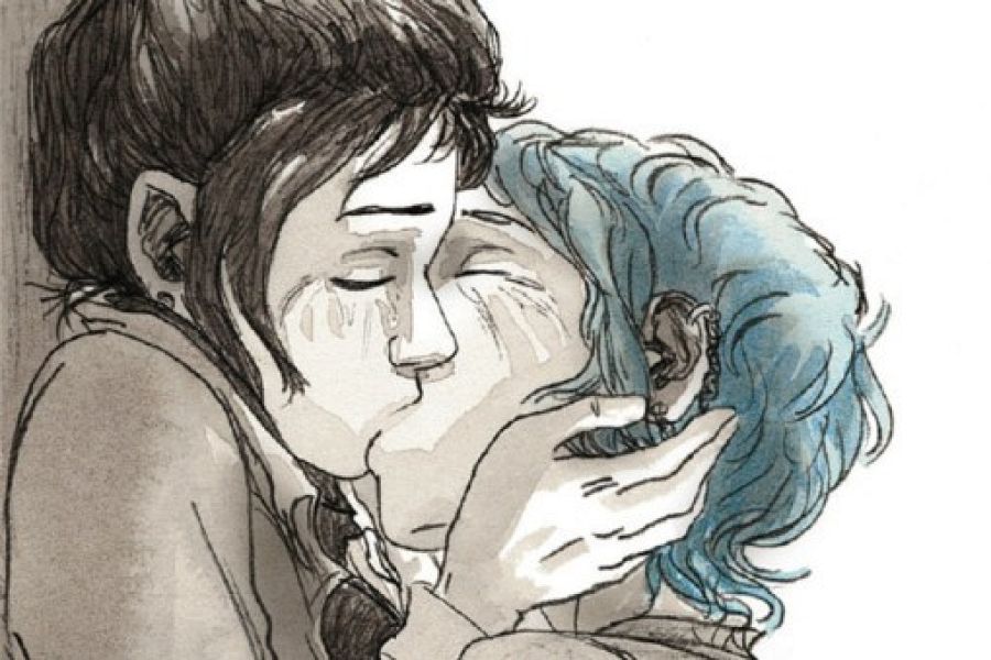 Viñeta de la novela gráfica 'El azul e sun color cálido' (2011)