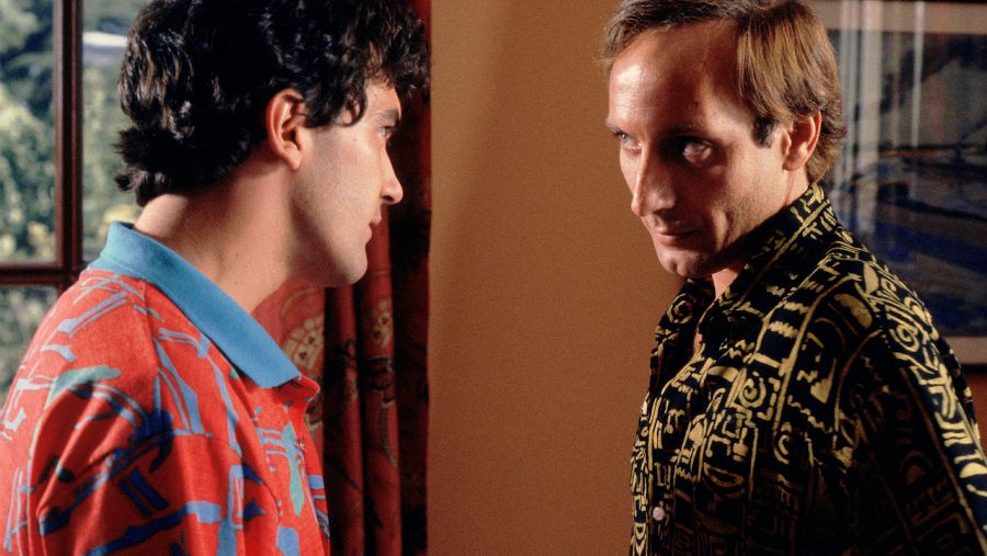 Antonio Banderas y Eusebio Ponce en 'La ley del deseo' (1987)