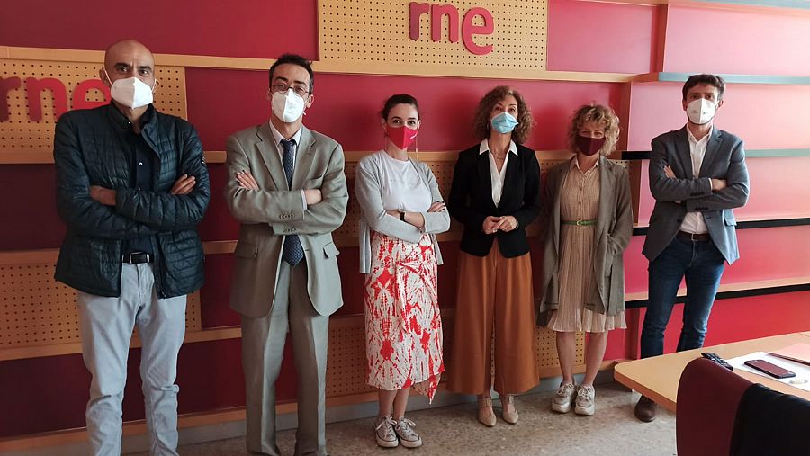 Los miembros del jurado del XII Concurso de Cortos RNE.