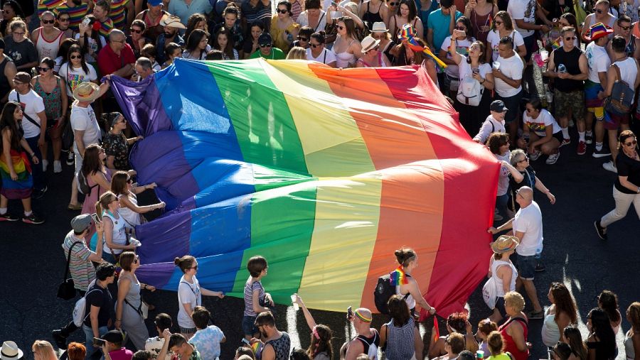 Imagen del Orgullo de 2019 en Madrid, el último que se celebró de manera presencial