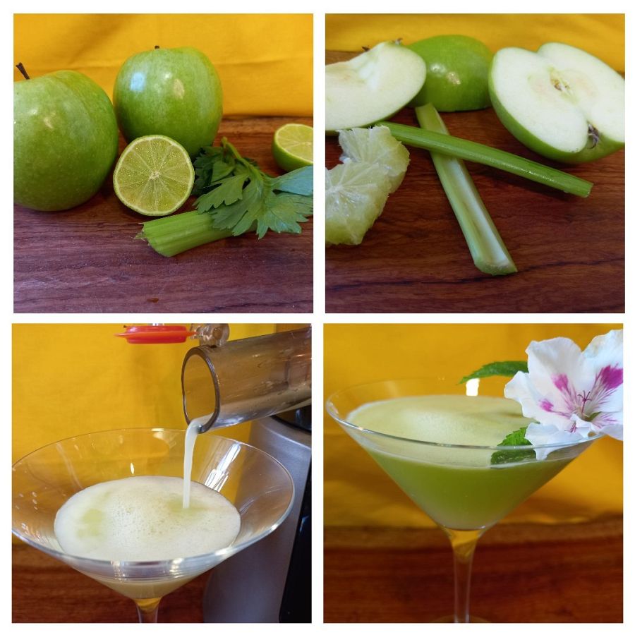 Con lima y manzana conseguirás una bebida fría para hidratarte y depurar tu cuerpo