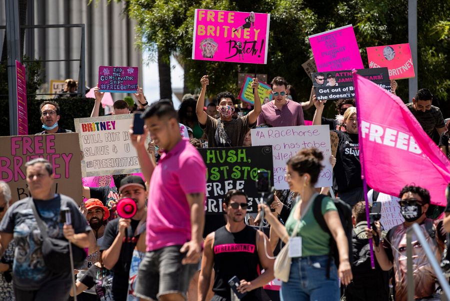 Manifestación a favor de Britney Spears