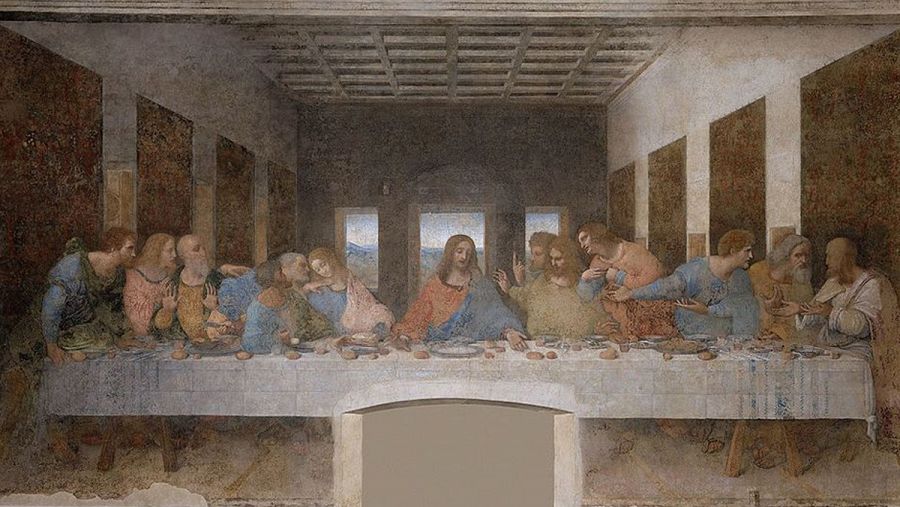 'La última cena' de Leonardo da Vinci