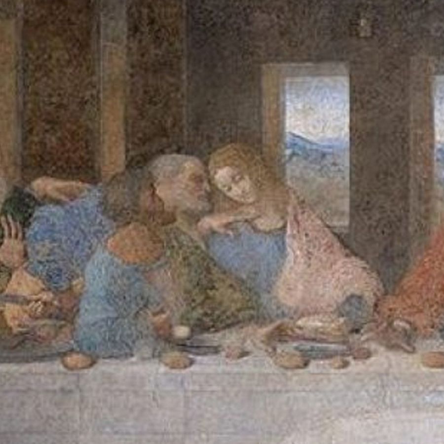 'La última cena' de Leonardo da Vinci