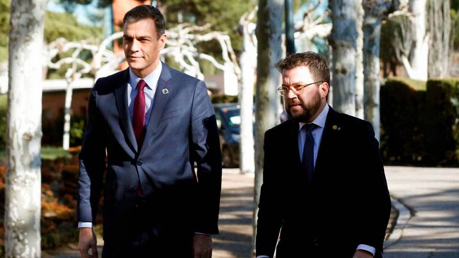 Sánchez i Aragonès a La Moncloa