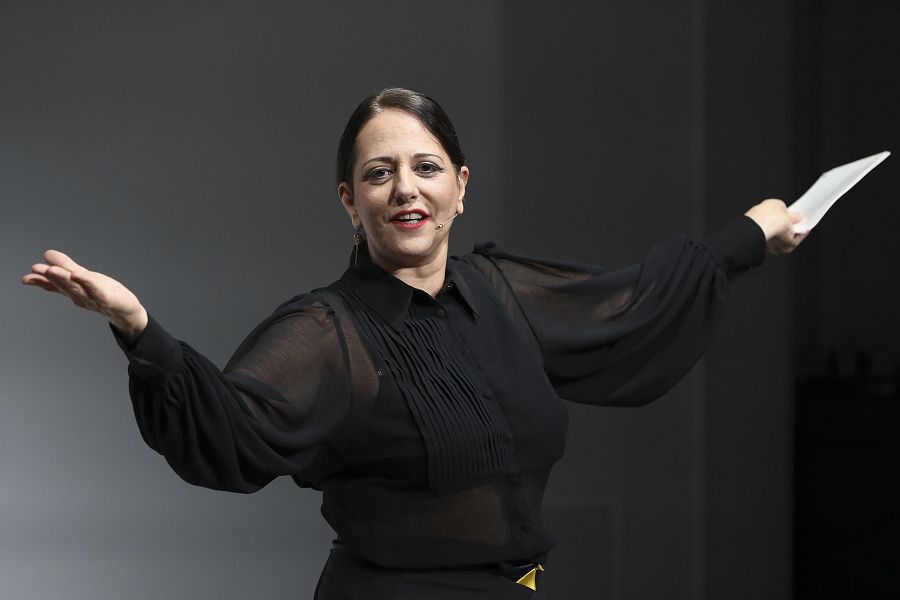 Yolanda Ramos en un photocall en Madrid