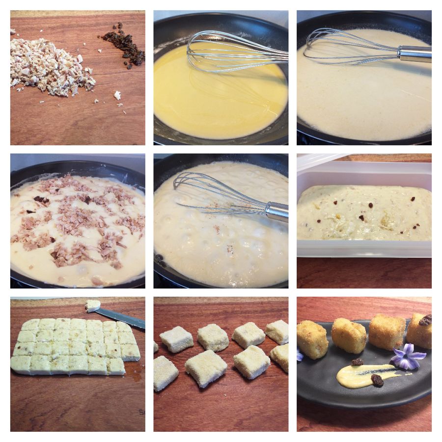 Receta de croquetas de pollo asado y pasas