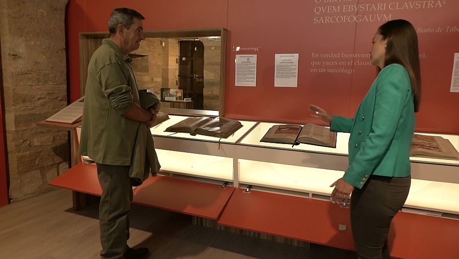 Santiago y Raquel (bibliotecaria de Tábara)