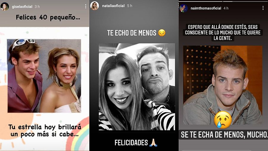 Gisela, Natalia y Naím Thomas