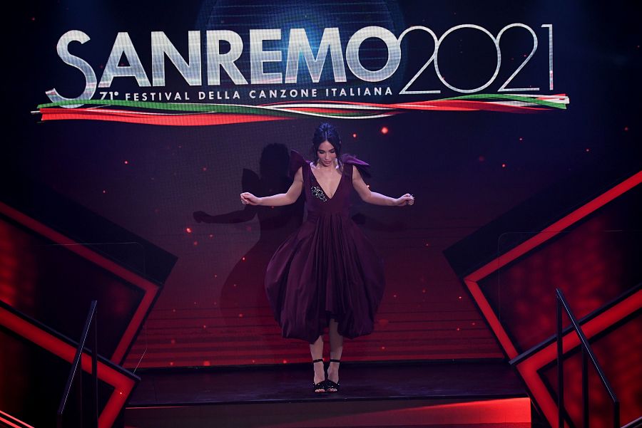 Matilda De Angelis, en el Festival de San Remo 2021.
