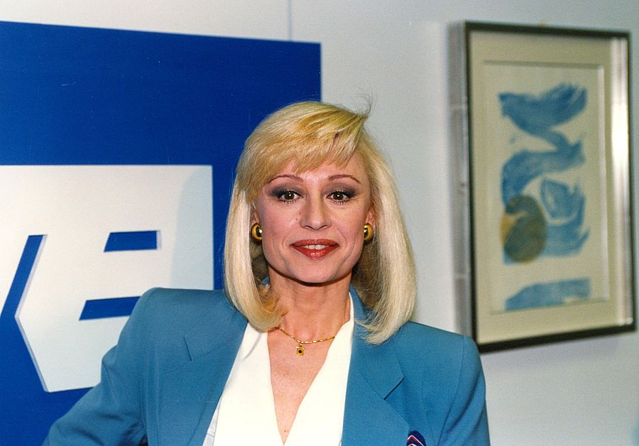 La artista, en los estudios de Televisión Española