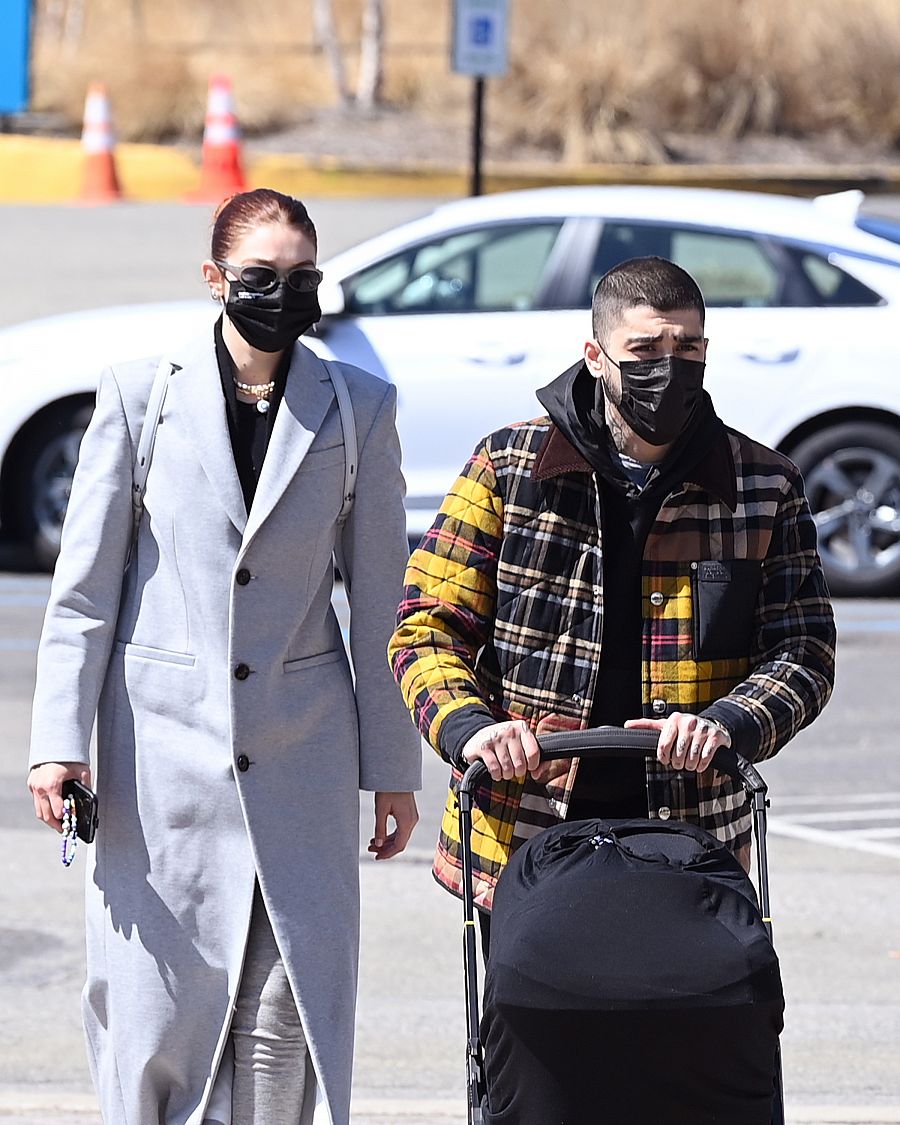 Malik con su hija Khai en Nueva York