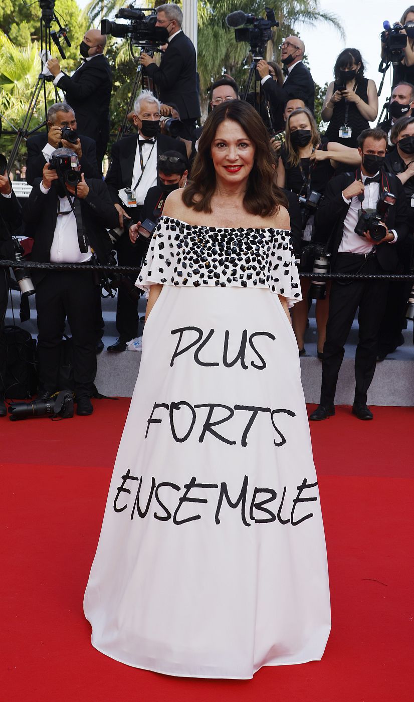 Iris Berben en la ceremonia de apertura del Festival de Cine de Cannes 2021
