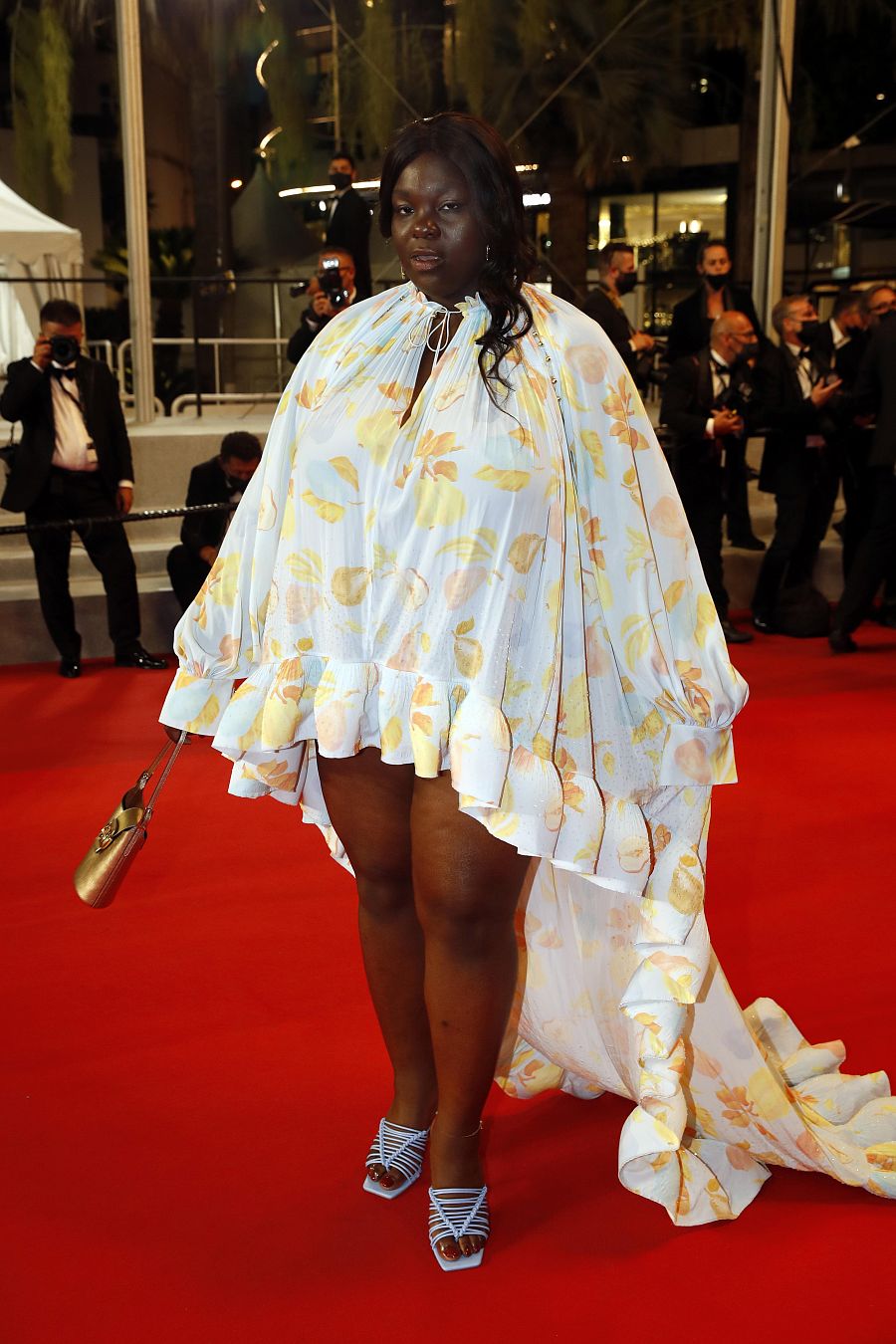 Déborah Lukumuena en el Festival de Cannes