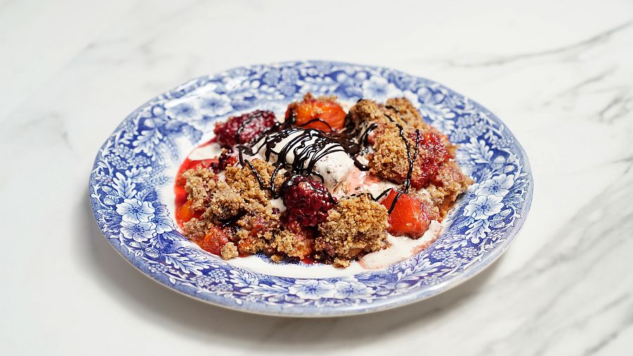 crumble albaricoques gipsy chef