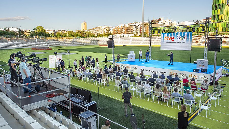  El Estadio Vallehermoso ha acogido la presentación de la cobertura de RTVE para los Juegos